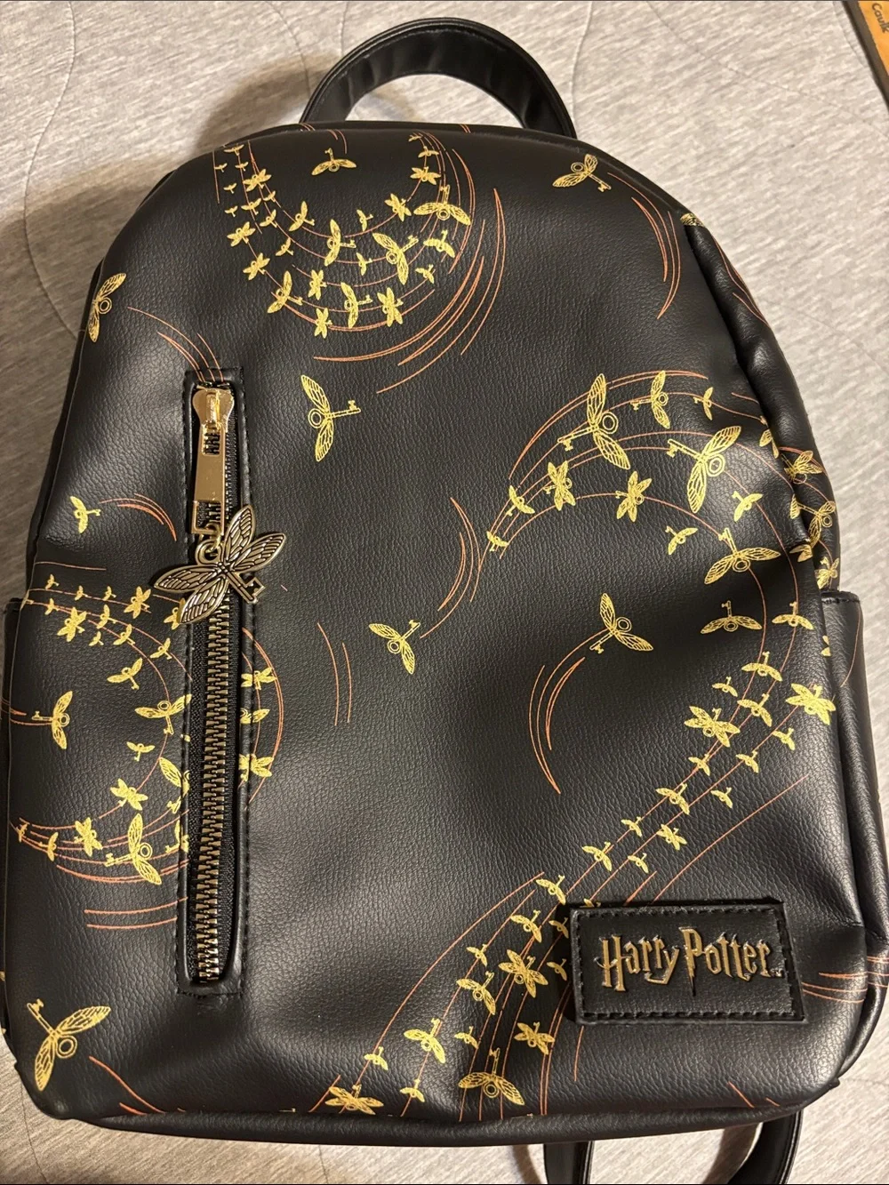 Warner Bros. Black & Gold Golden Snitch Mini Backpack
